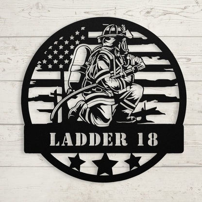 Firefighter Metal Sign – Custom Fire Department Wall Art - BullyBellyMetal Sign