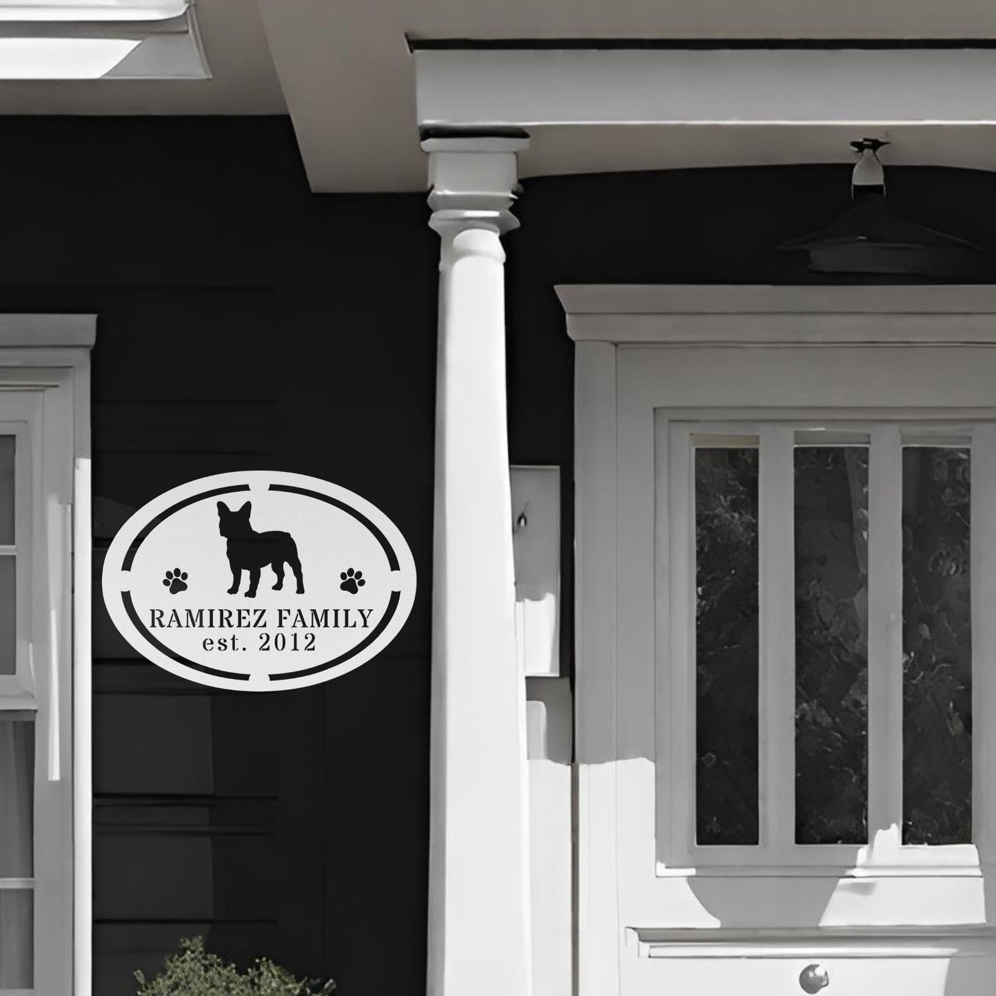 French Bulldog Family Established Metal Sign - BullyBellyMetal Sign