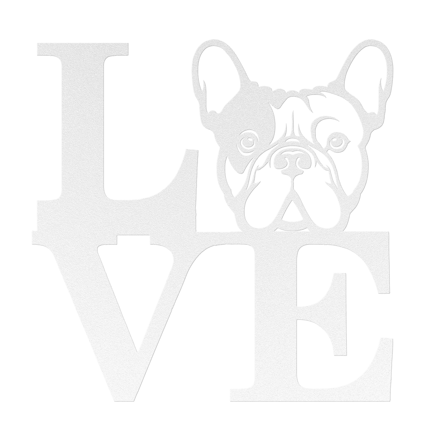 French Bulldog Love Metal Sign - BullyBellyMetal Sign