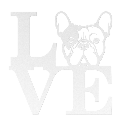 French Bulldog Love Metal Sign - BullyBellyMetal Sign