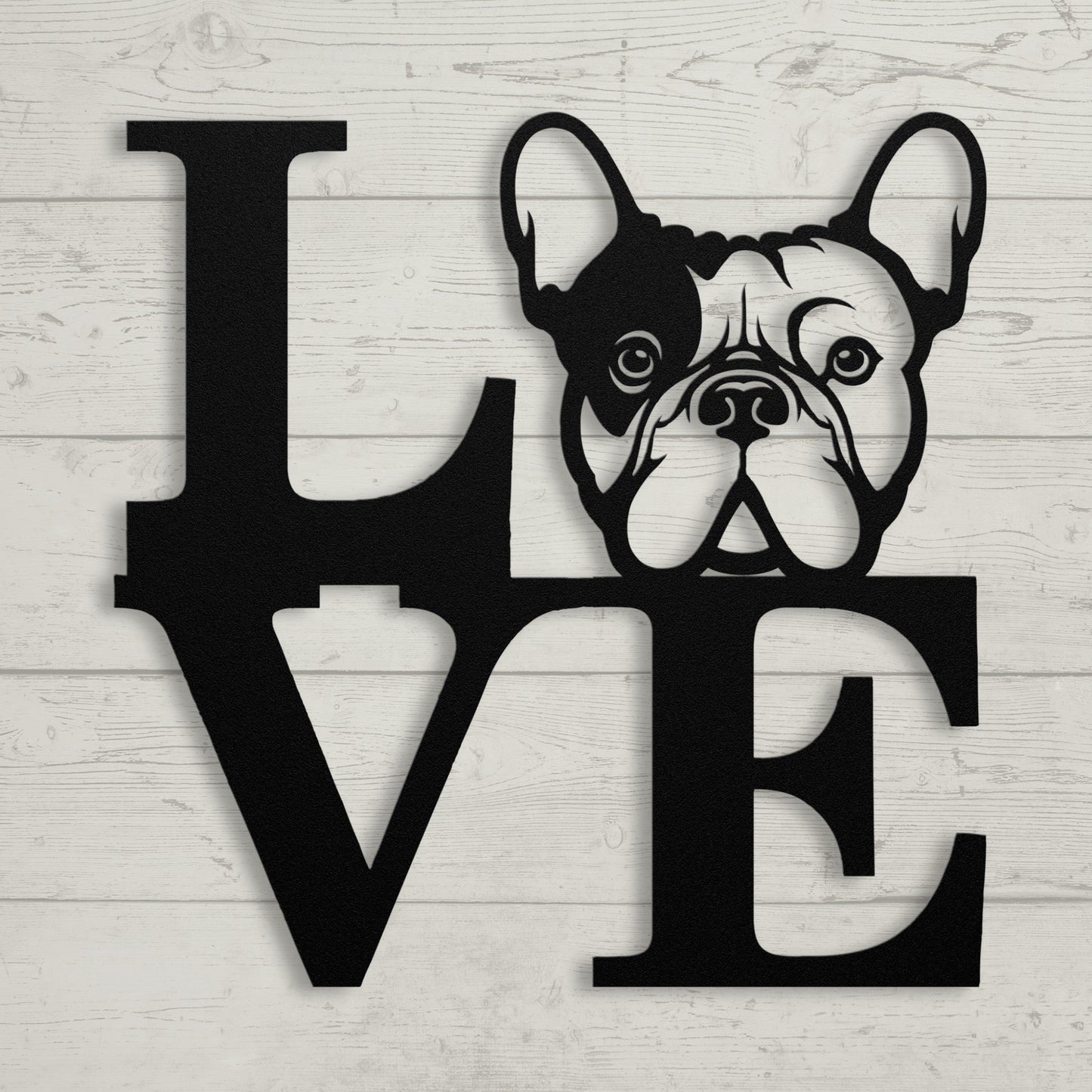 French Bulldog Love Metal Sign - BullyBellyMetal Sign