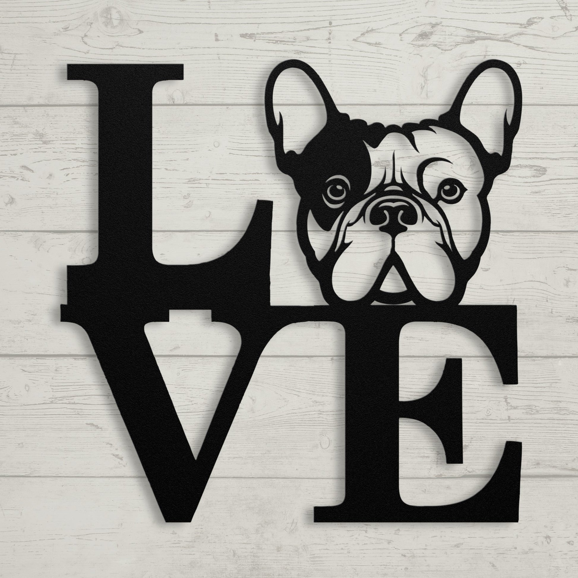 French Bulldog Love Metal Sign - BullyBellyMetal Sign