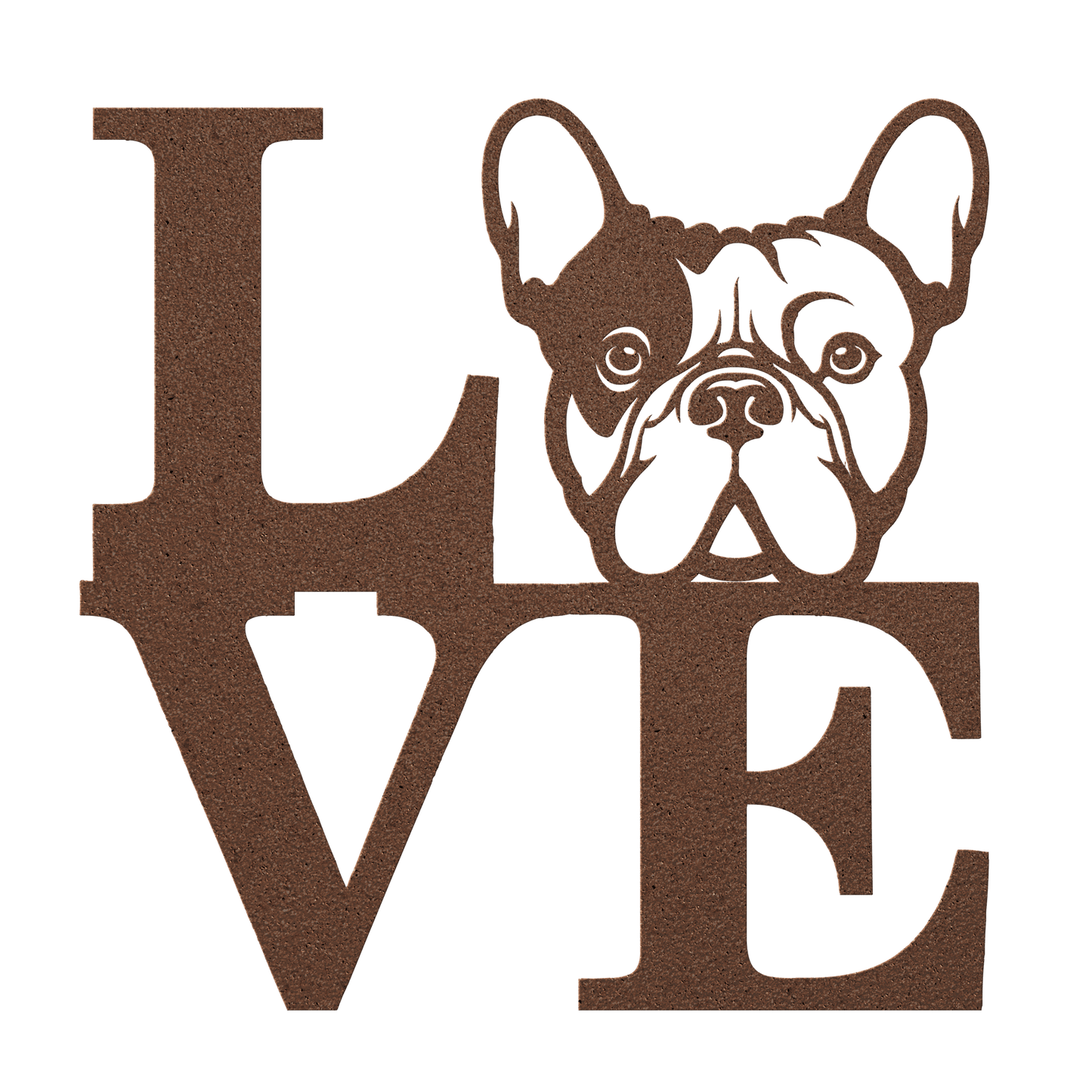 French Bulldog Love Metal Sign - BullyBellyMetal Sign