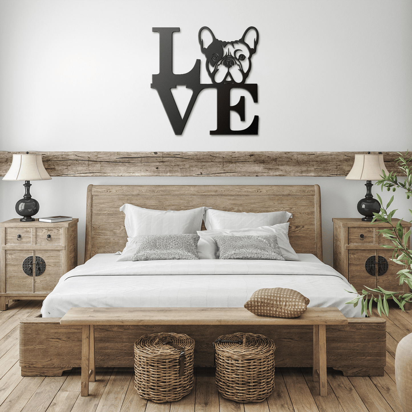 French Bulldog Love Metal Sign - BullyBellyMetal Sign