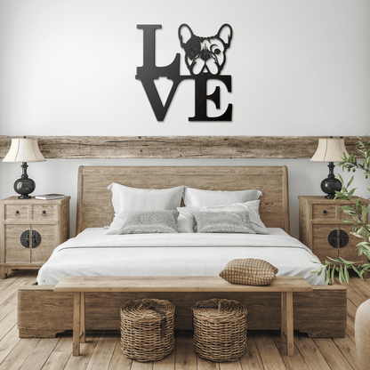 French Bulldog Love Metal Sign - BullyBellyMetal Sign