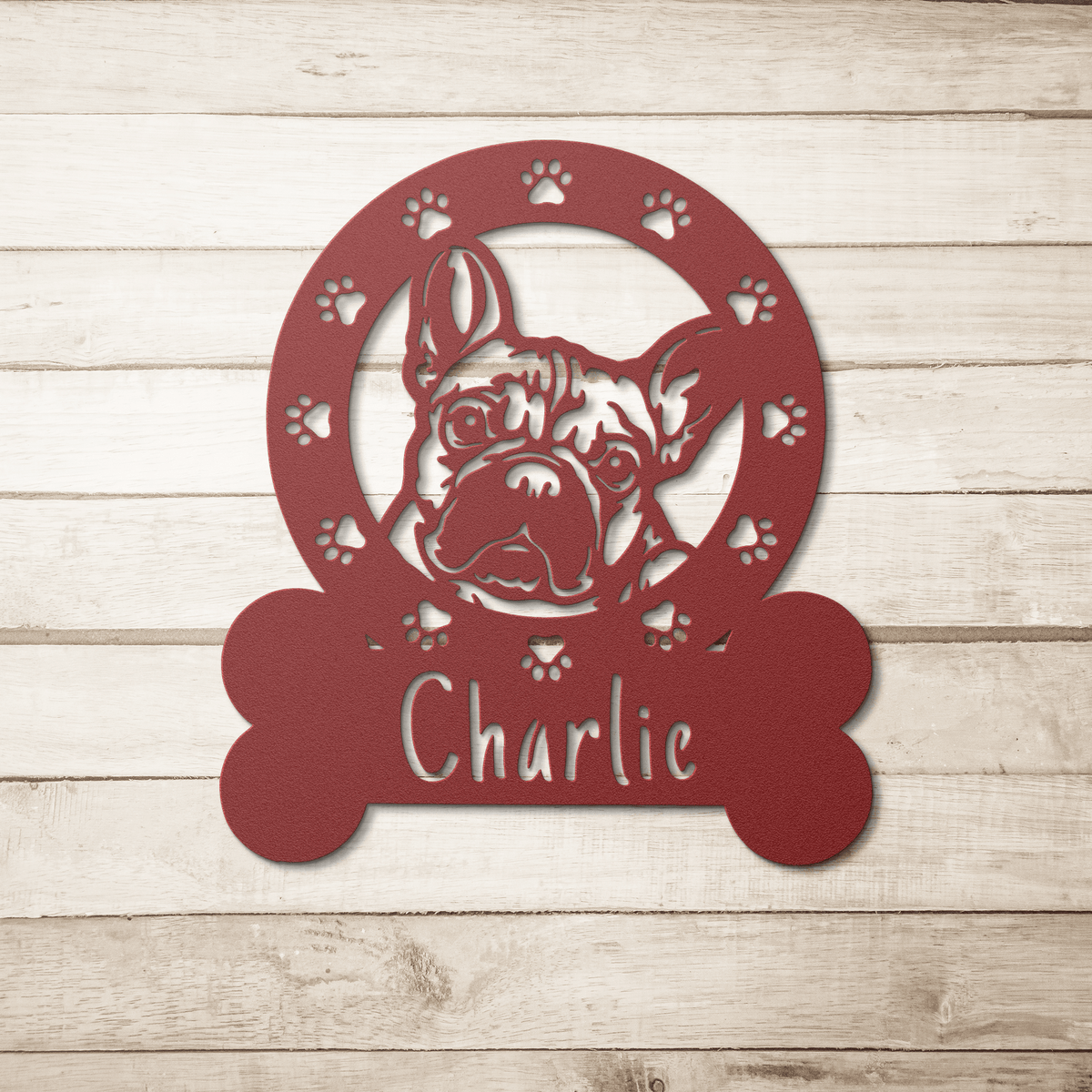 French Circle of Love - BullyBellyMetal Sign