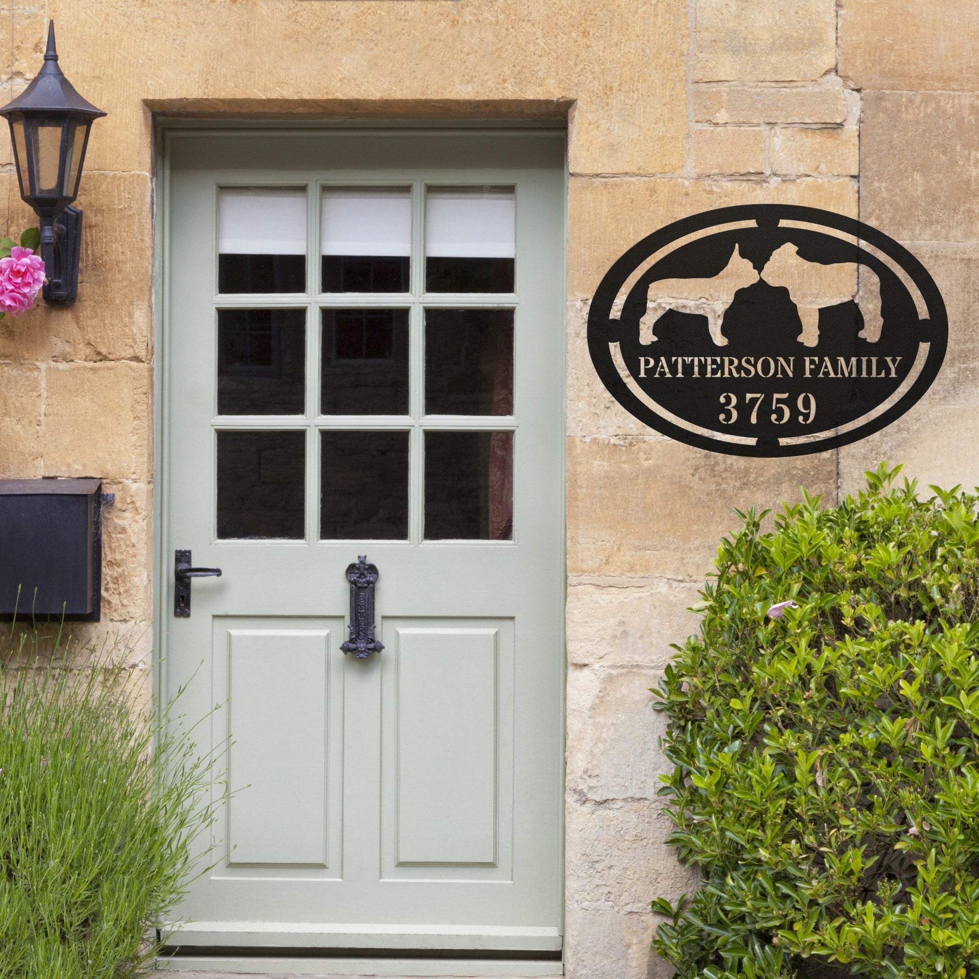 French - English Bulldog Family Home Metal Sign - BullyBellyMetal Sign