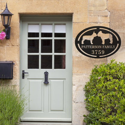 French - English Bulldog Family Home Metal Sign - BullyBellyMetal Sign