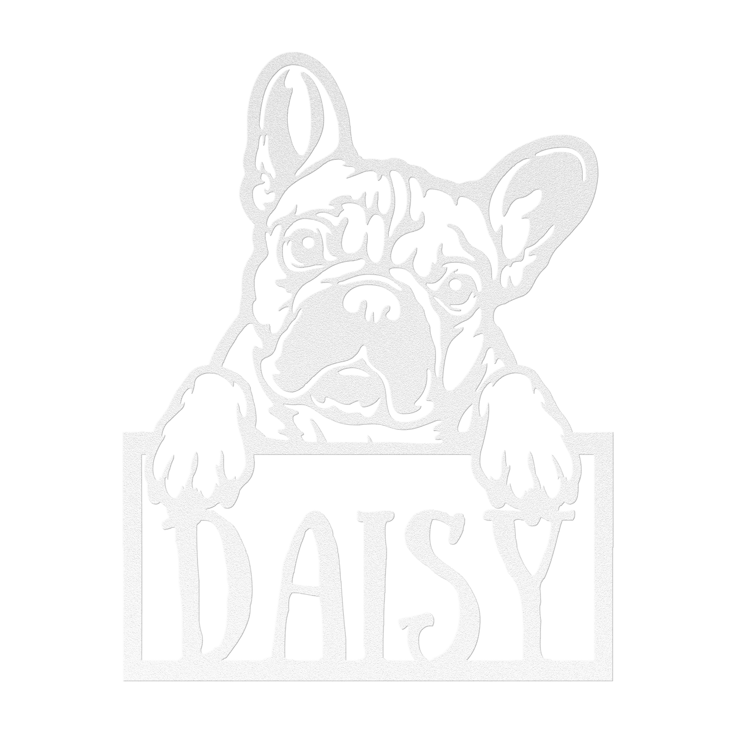 Frenchie Metal Nameplate - BullyBellyMetal Sign