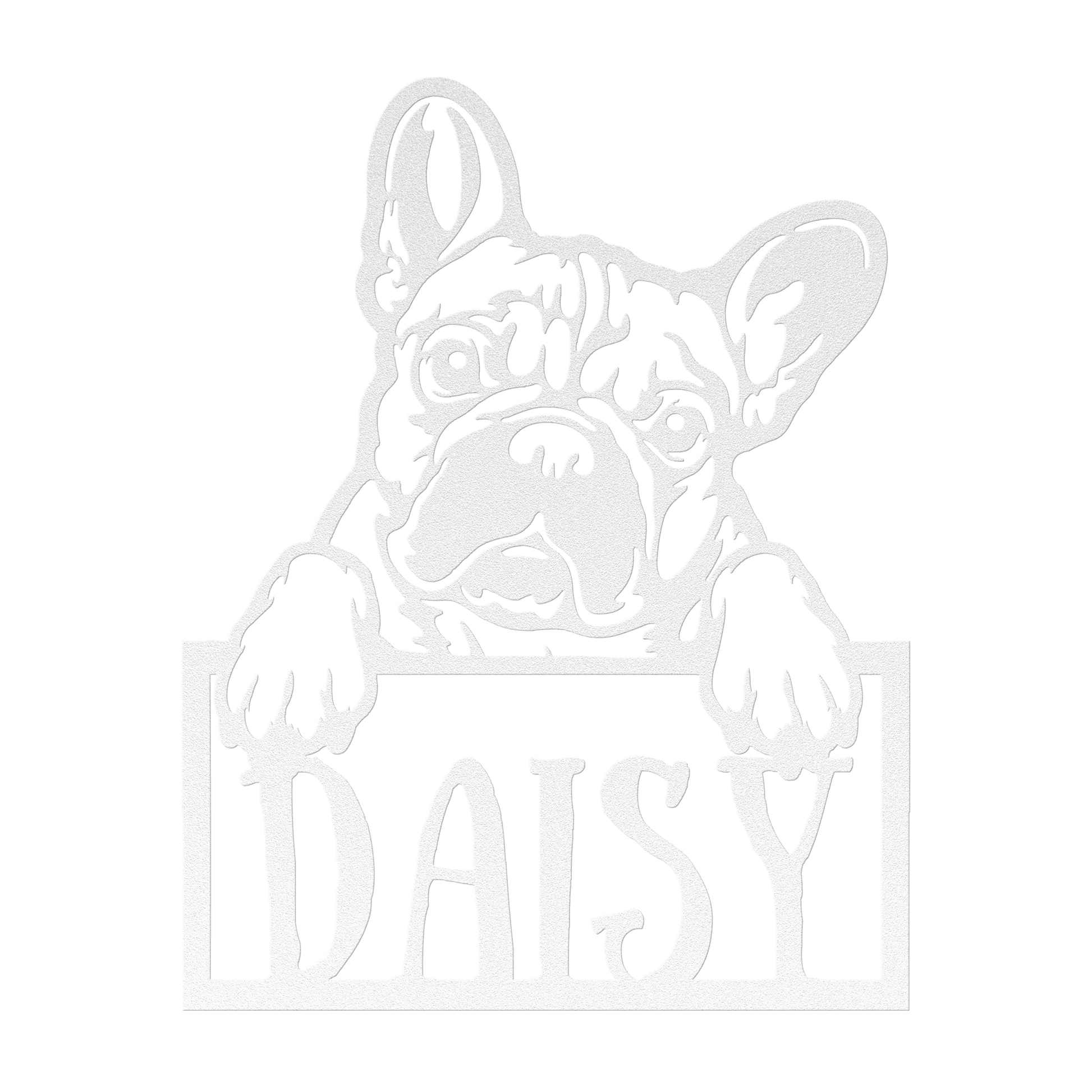 Frenchie Metal Nameplate - BullyBellyMetal Sign