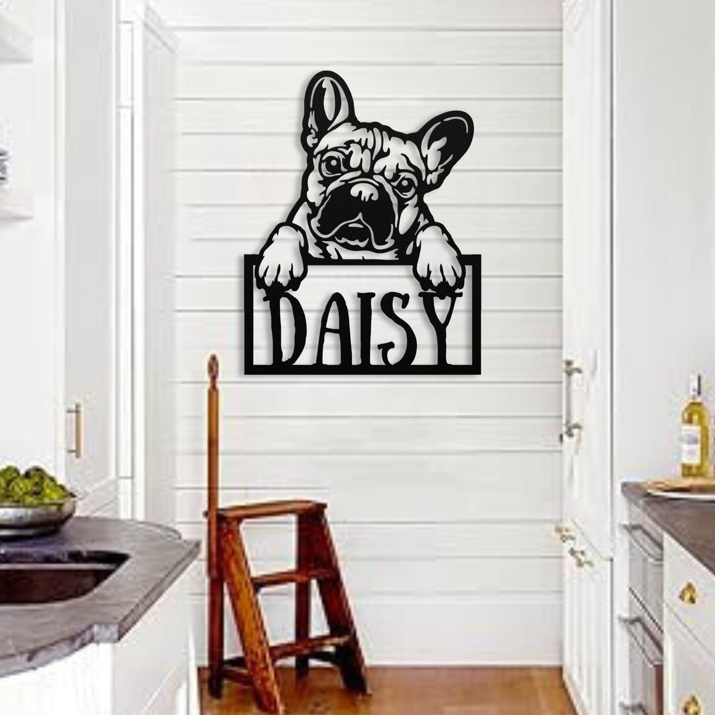 Frenchie Metal Nameplate - BullyBellyMetal Sign
