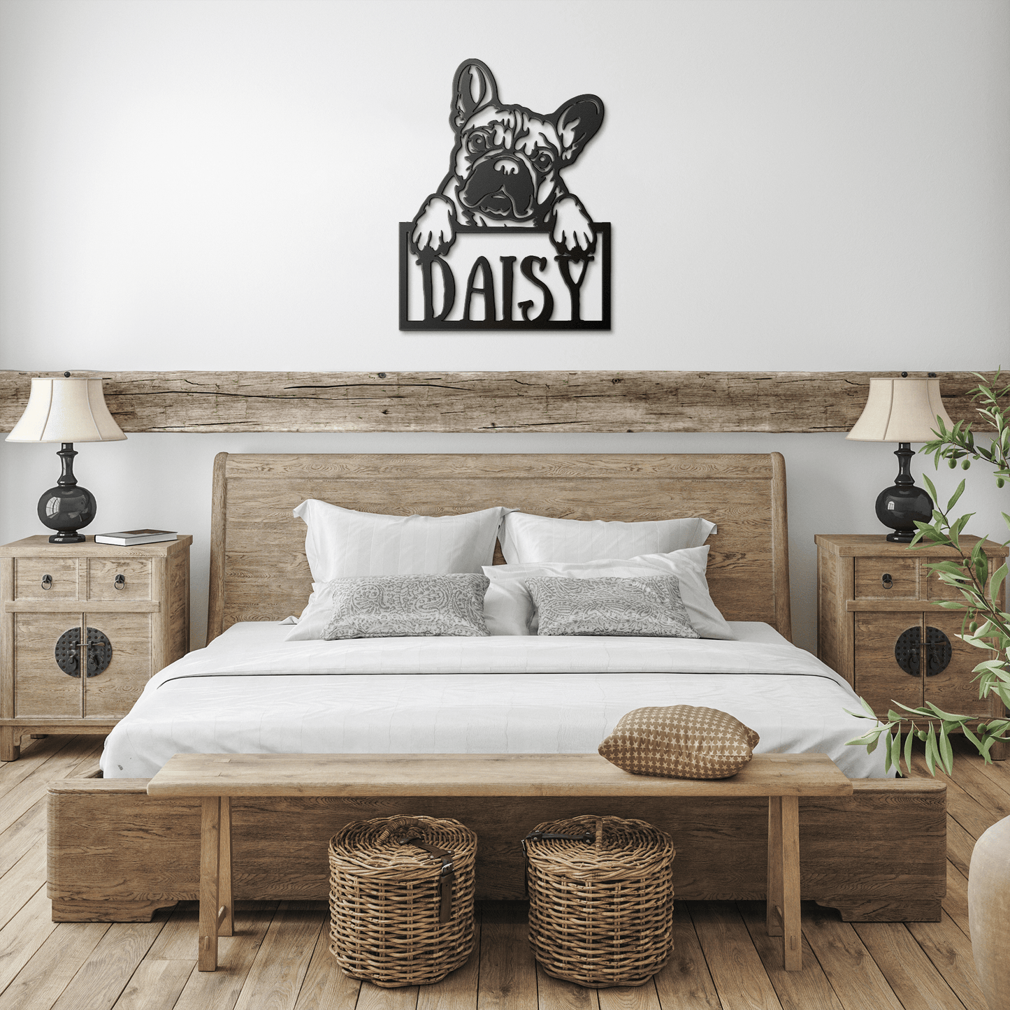 Frenchie Metal Nameplate - BullyBellyMetal Sign
