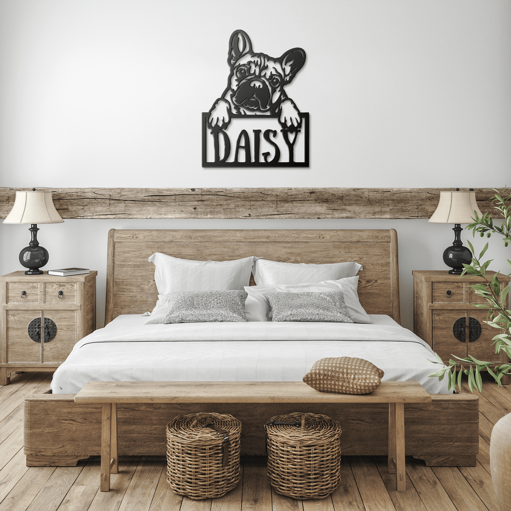 Frenchie Metal Nameplate - BullyBellyMetal Sign