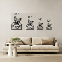 Frenchie Metal Nameplate - BullyBellyWall Art