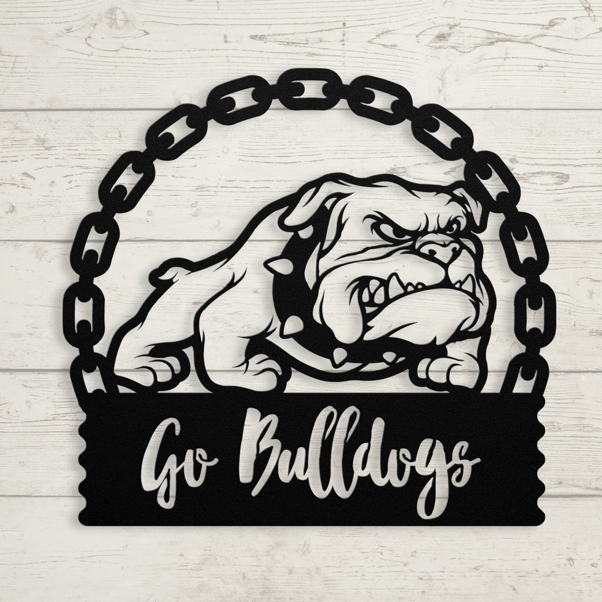 Go Bulldogs! Metal Sign for True Fans - BullyBellyMetal Sign