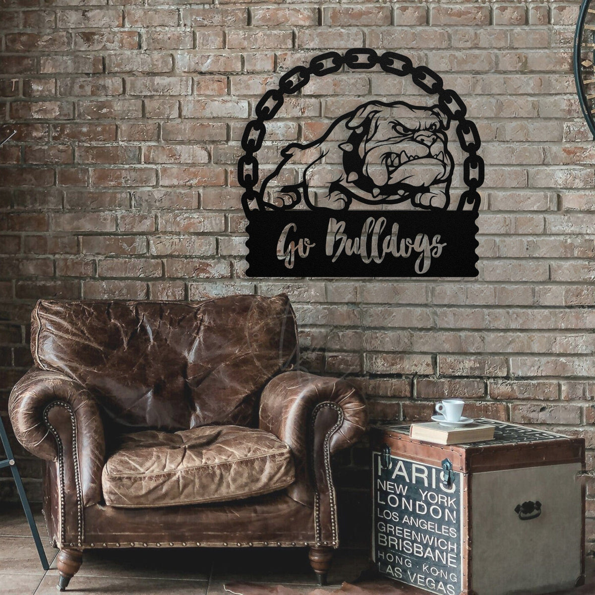 Go Bulldogs! Metal Wall Art - BullyBellyWall Art