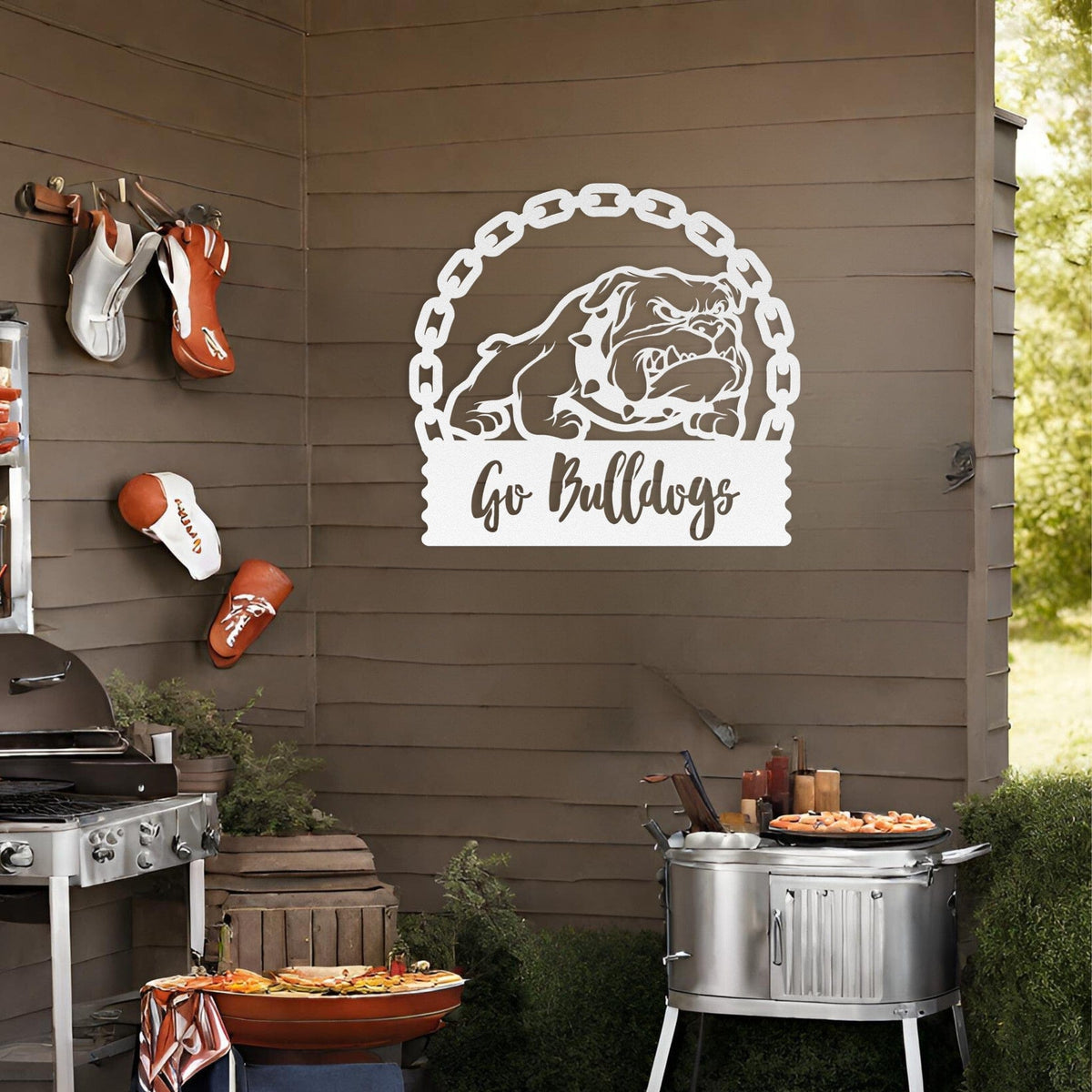 Go Bulldogs! Metal Wall Art - BullyBellyWall Art