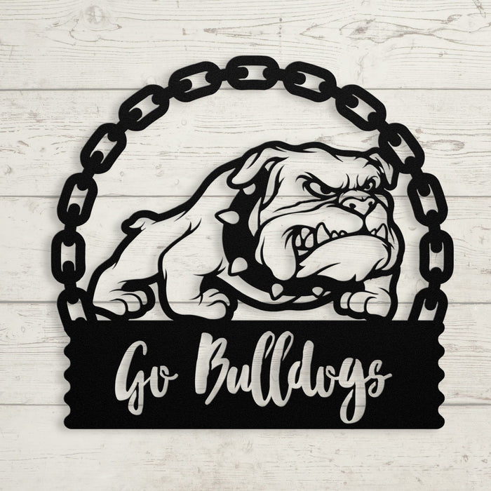 Go Bulldogs! Metal Wall Art - BullyBellyWall Art