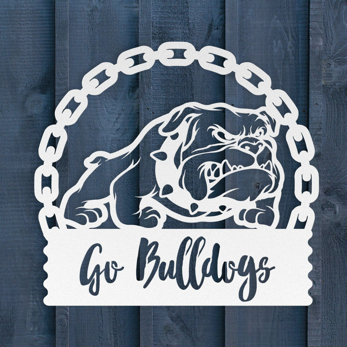 Go Bulldogs! Metal Wall Art - BullyBellyWall Art