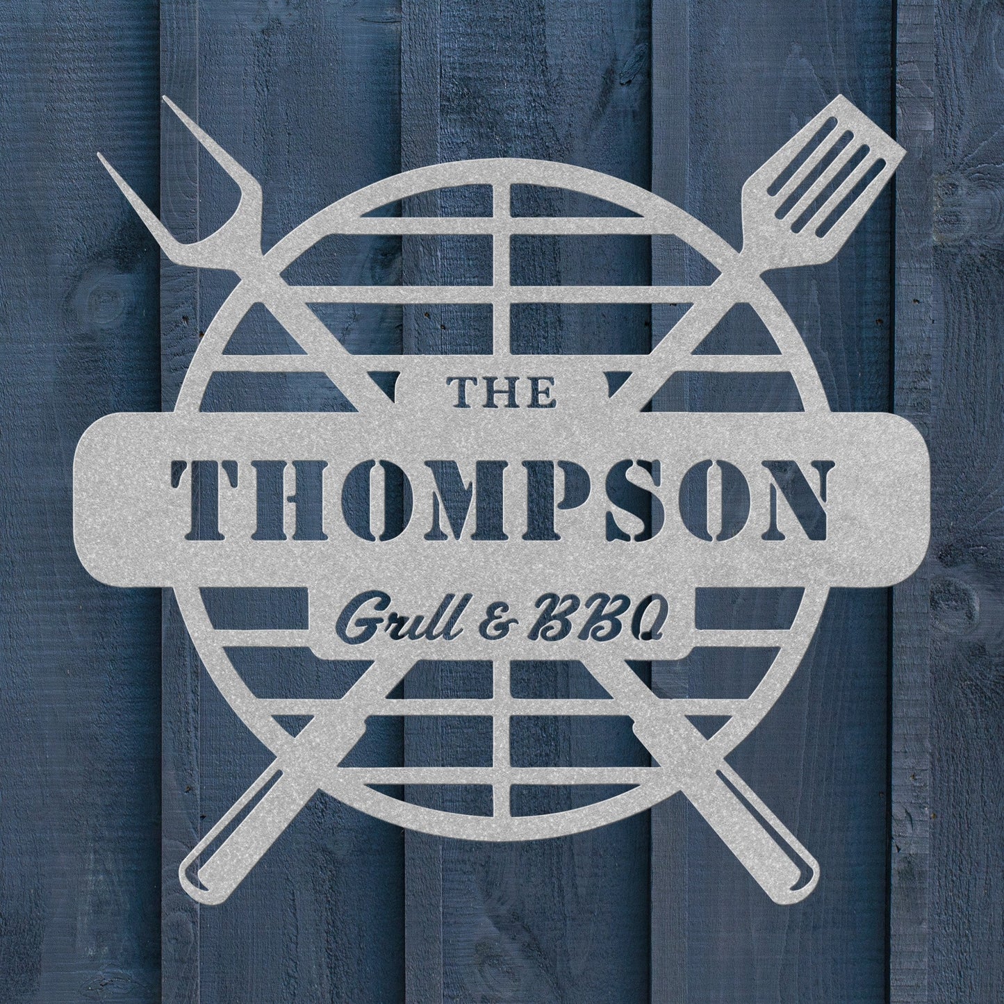 Grill Metal Sign – Custom BBQ Wall Art for Outdoor Kitchen & Backyard Grilling - BullyBellyMetal Sign