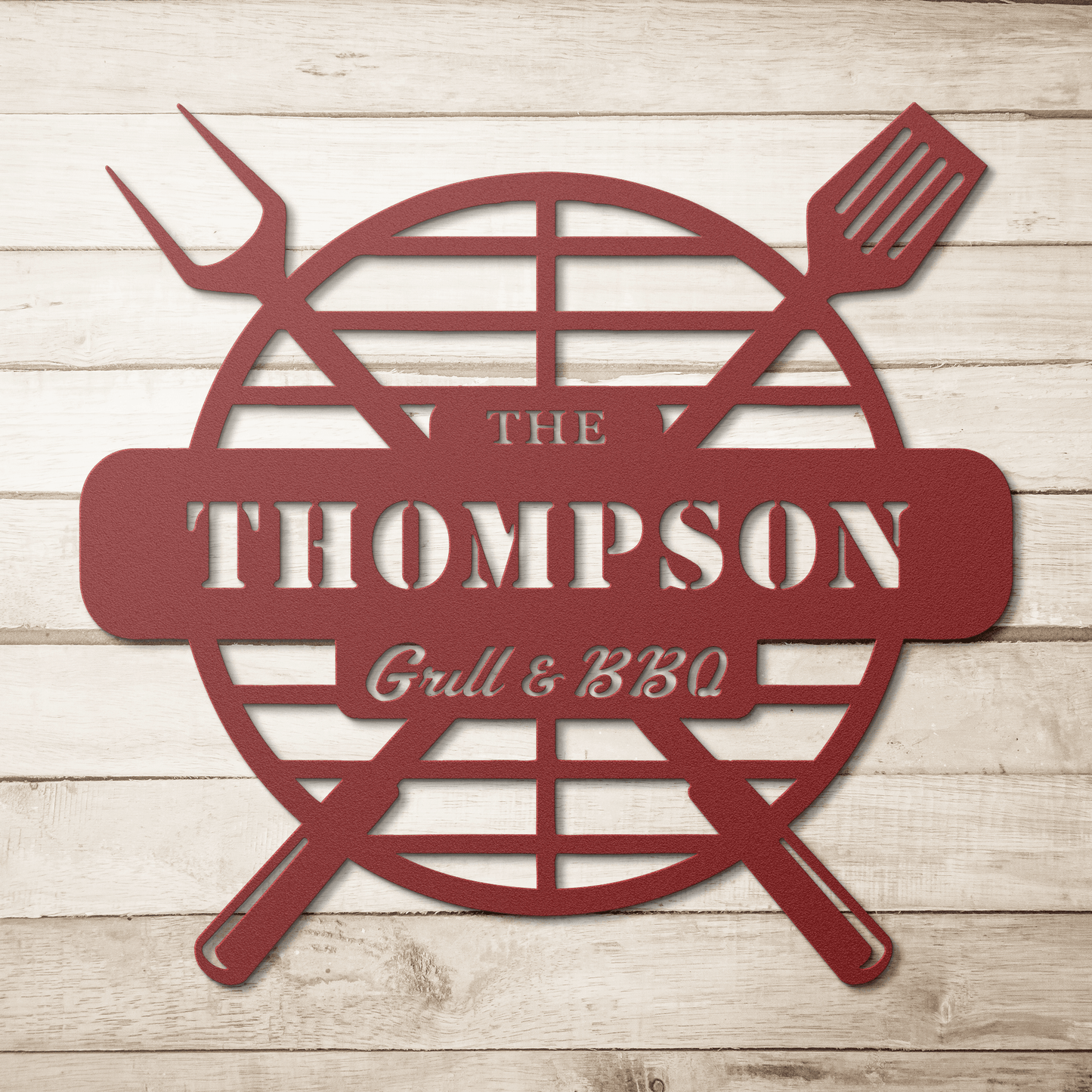 Grill Metal Sign – Custom BBQ Wall Art for Outdoor Kitchen & Backyard Grilling - BullyBellyMetal Sign