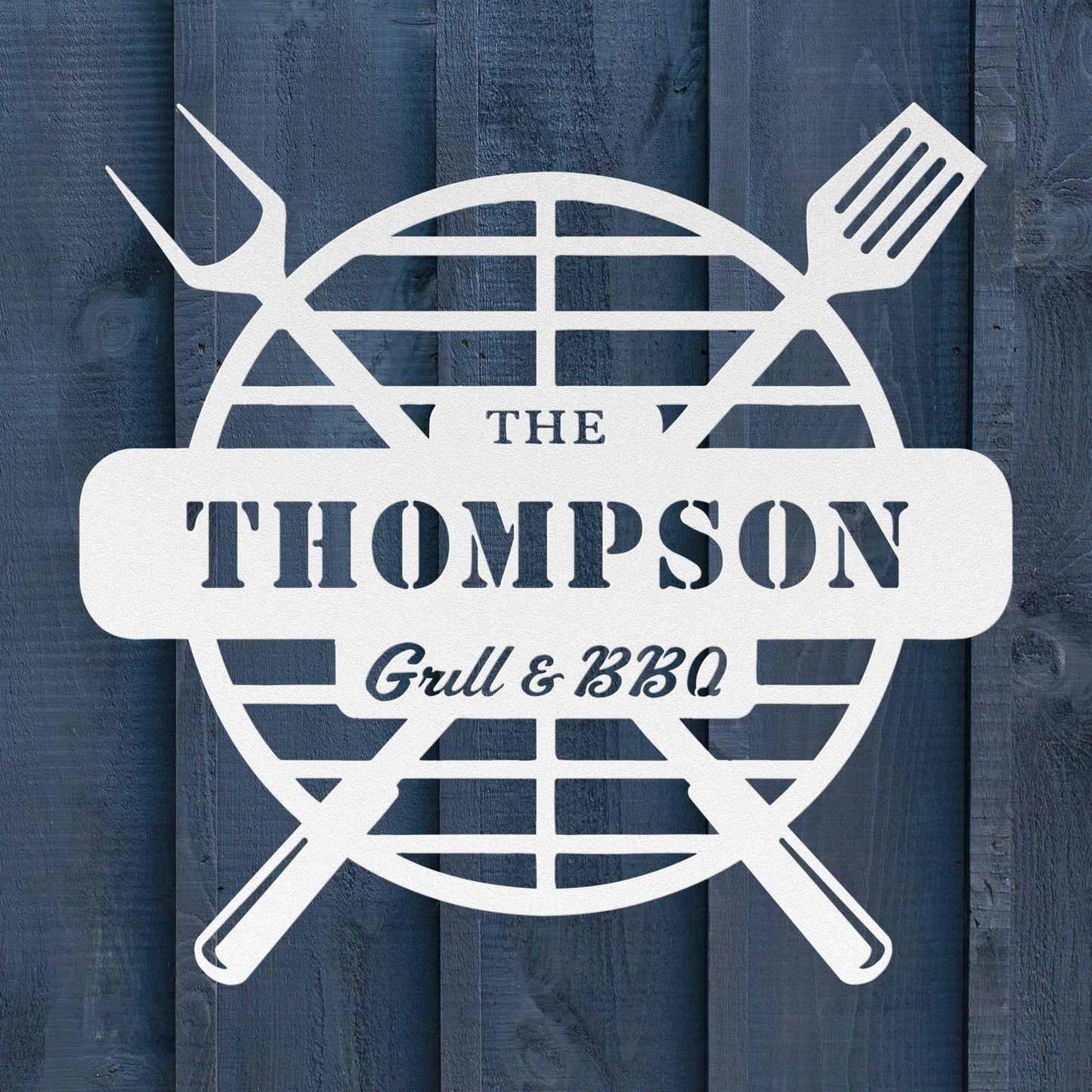 Grill Metal Sign – Custom BBQ Wall Art for Outdoor Kitchen & Backyard Grilling - BullyBellyMetal Sign