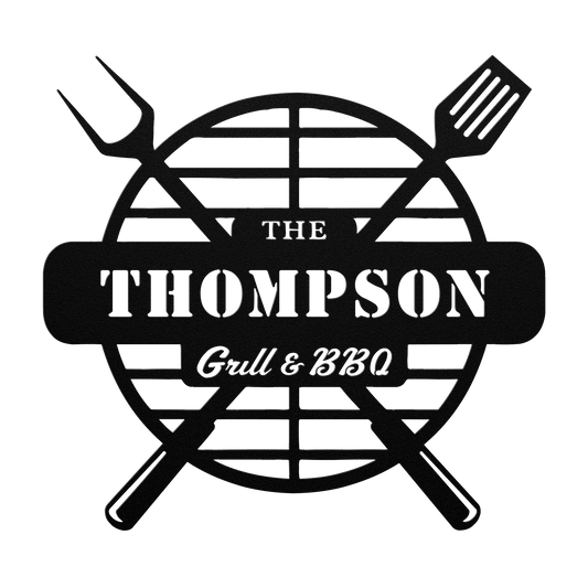 Grill Metal Sign – Custom BBQ Wall Art - BullyBellyMetal Sign