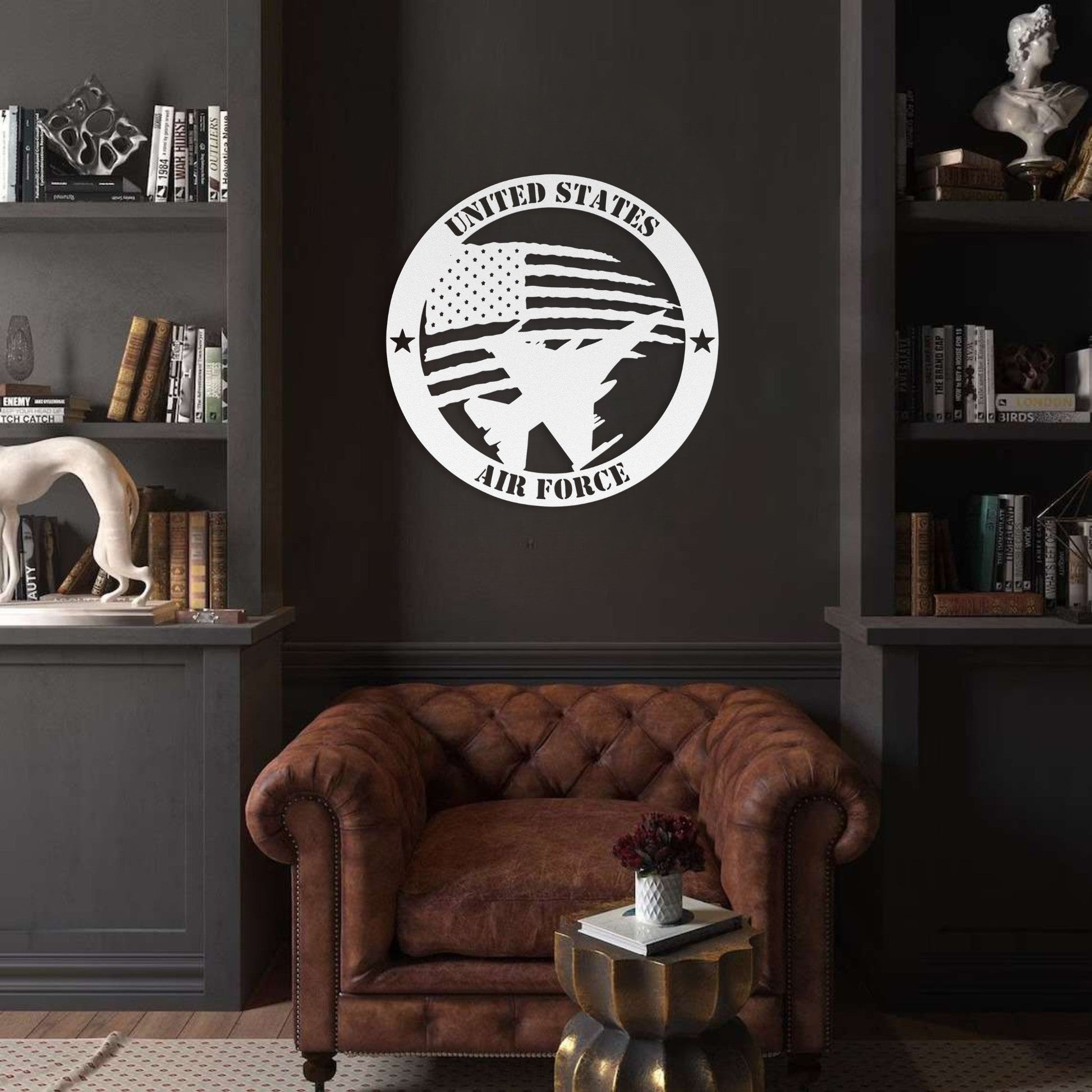 Honor in the Skies: A Tribute to U.S. Air Force Service - BullyBellyMetal Sign