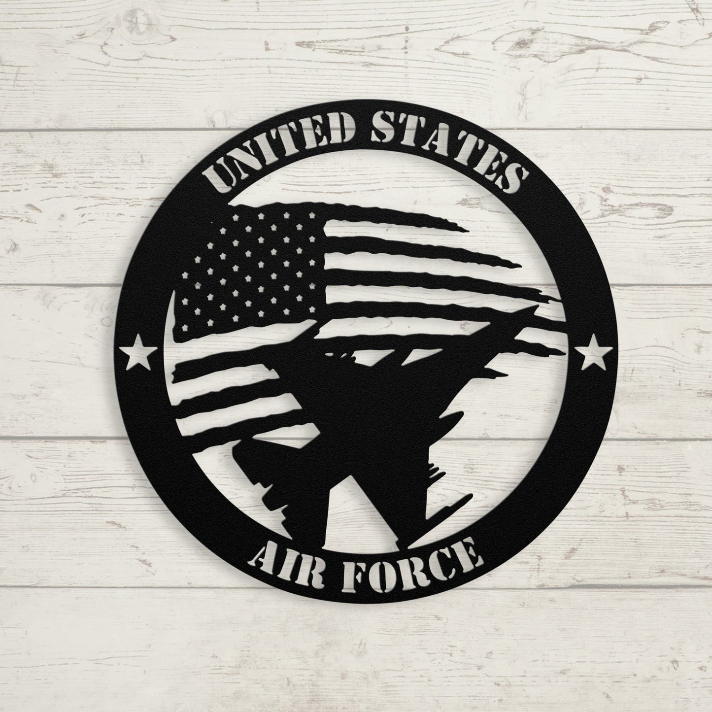 Honor in the Skies: A Tribute to U.S. Air Force Service - BullyBellyMetal Sign