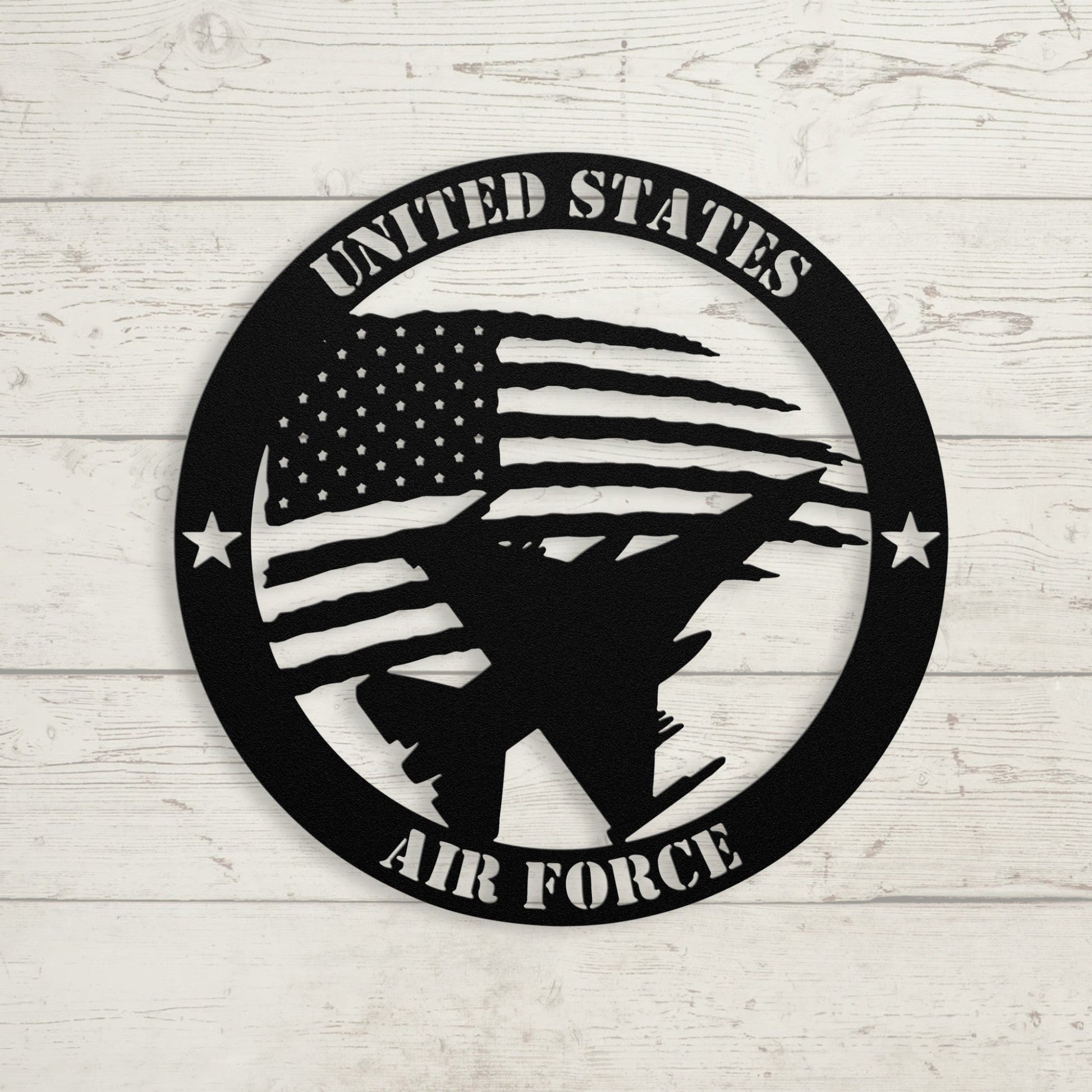 Honor in the Skies: A Tribute to U.S. Air Force Service - BullyBellyMetal Sign