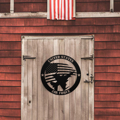 Honor in the Skies: A Tribute to U.S. Air Force Service - BullyBellyMetal Sign