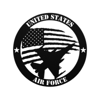 Honor in the Skies: A Tribute to U.S. Air Force Service - BullyBellyMetal Sign