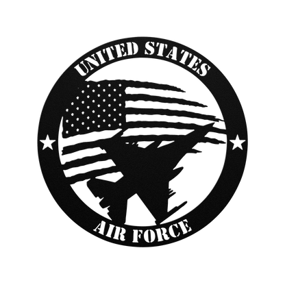 Honor in the Skies: A Tribute to U.S. Air Force Service - BullyBellyMetal Sign