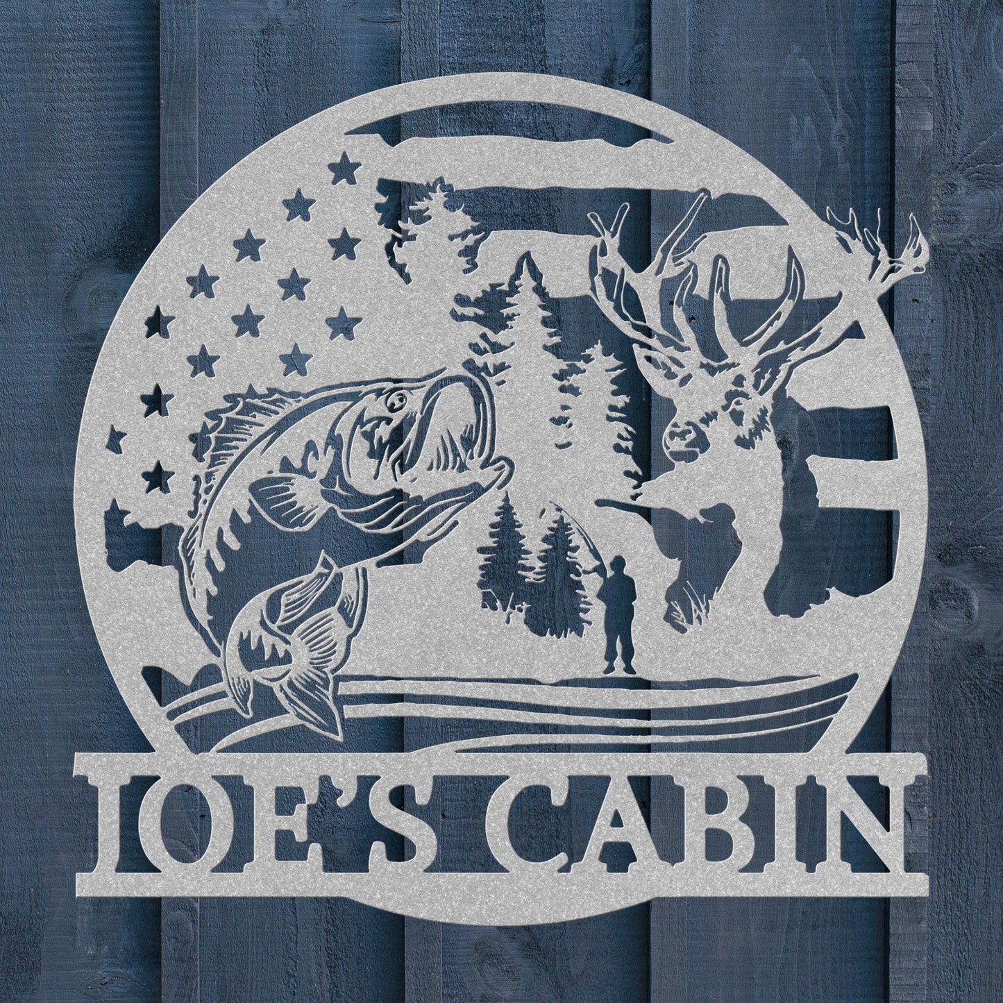 Hunting & Fishing Metal Sign – Custom Outdoor Wall Art - BullyBellyMetal Sign