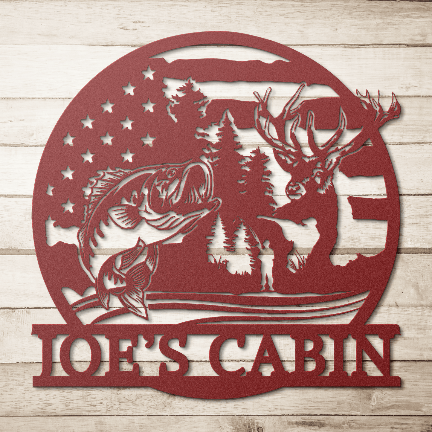 Hunting & Fishing Metal Sign – Custom Outdoor Wall Art - BullyBellyMetal Sign
