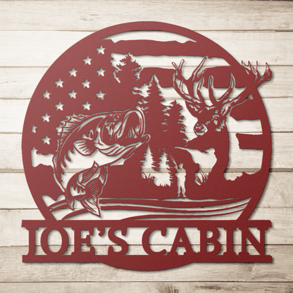Hunting & Fishing Metal Sign – Custom Outdoor Wall Art - BullyBellyMetal Sign