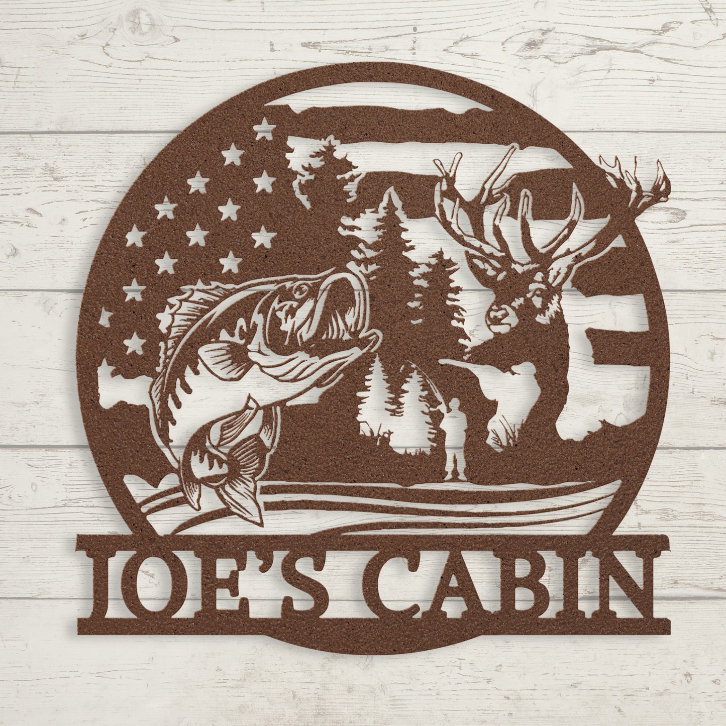 Hunting & Fishing Metal Sign – Custom Outdoor Wall Art - BullyBellyMetal Sign