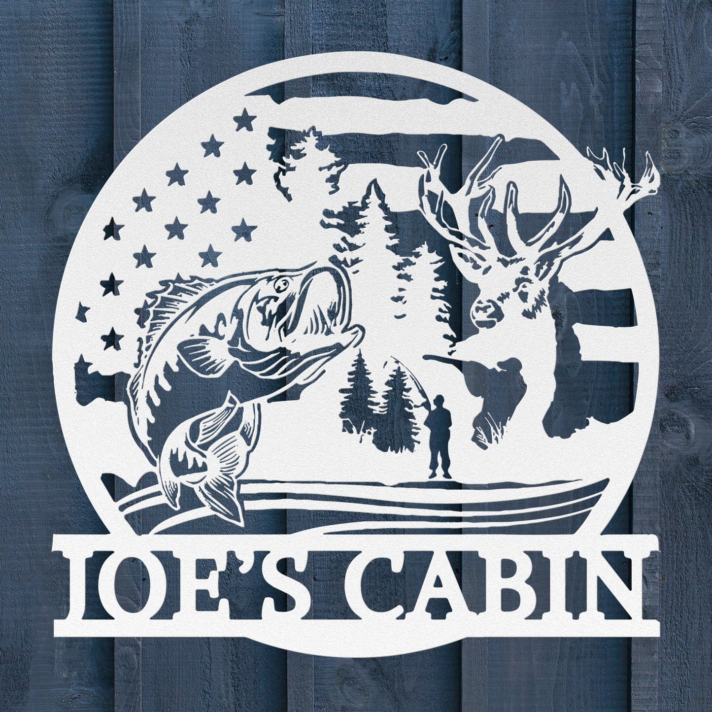 Hunting & Fishing Metal Sign – Custom Outdoor Wall Art - BullyBellyMetal Sign