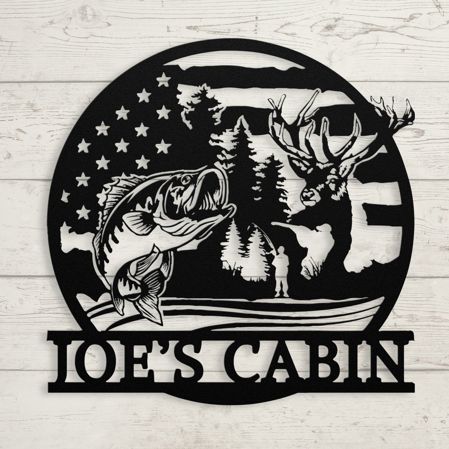 Hunting & Fishing Metal Sign – Custom Outdoor Wall Art - BullyBellyMetal Sign