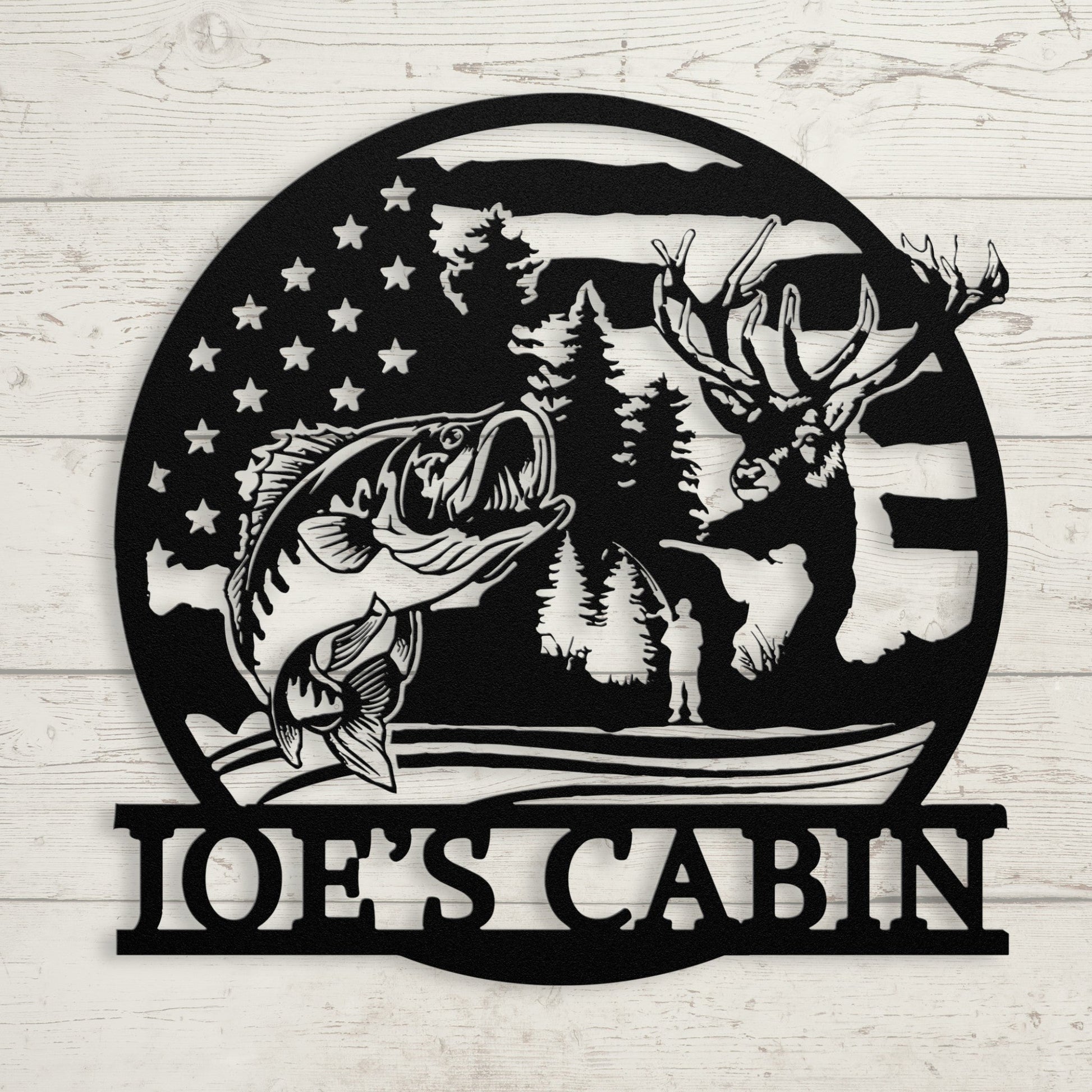 Hunting & Fishing Metal Sign – Custom Outdoor Wall Art - BullyBellyMetal Sign
