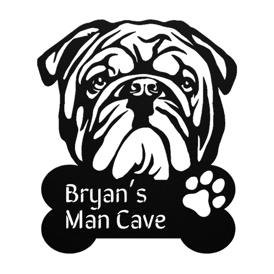 Mark Your Territory Metal Wall Sign - BullyBellyMetal Sign