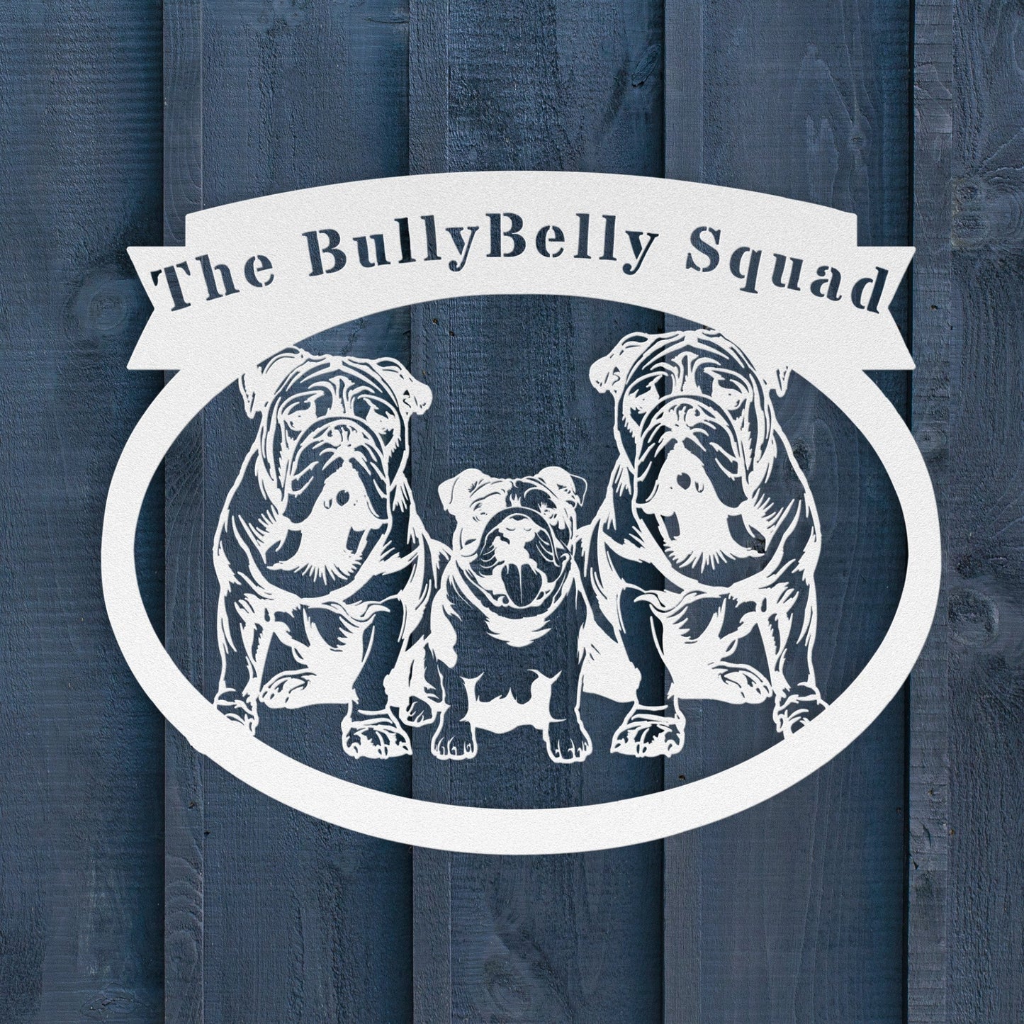 Never Enough Bulldogs Metal Wall Art - BullyBellyMetal Sign