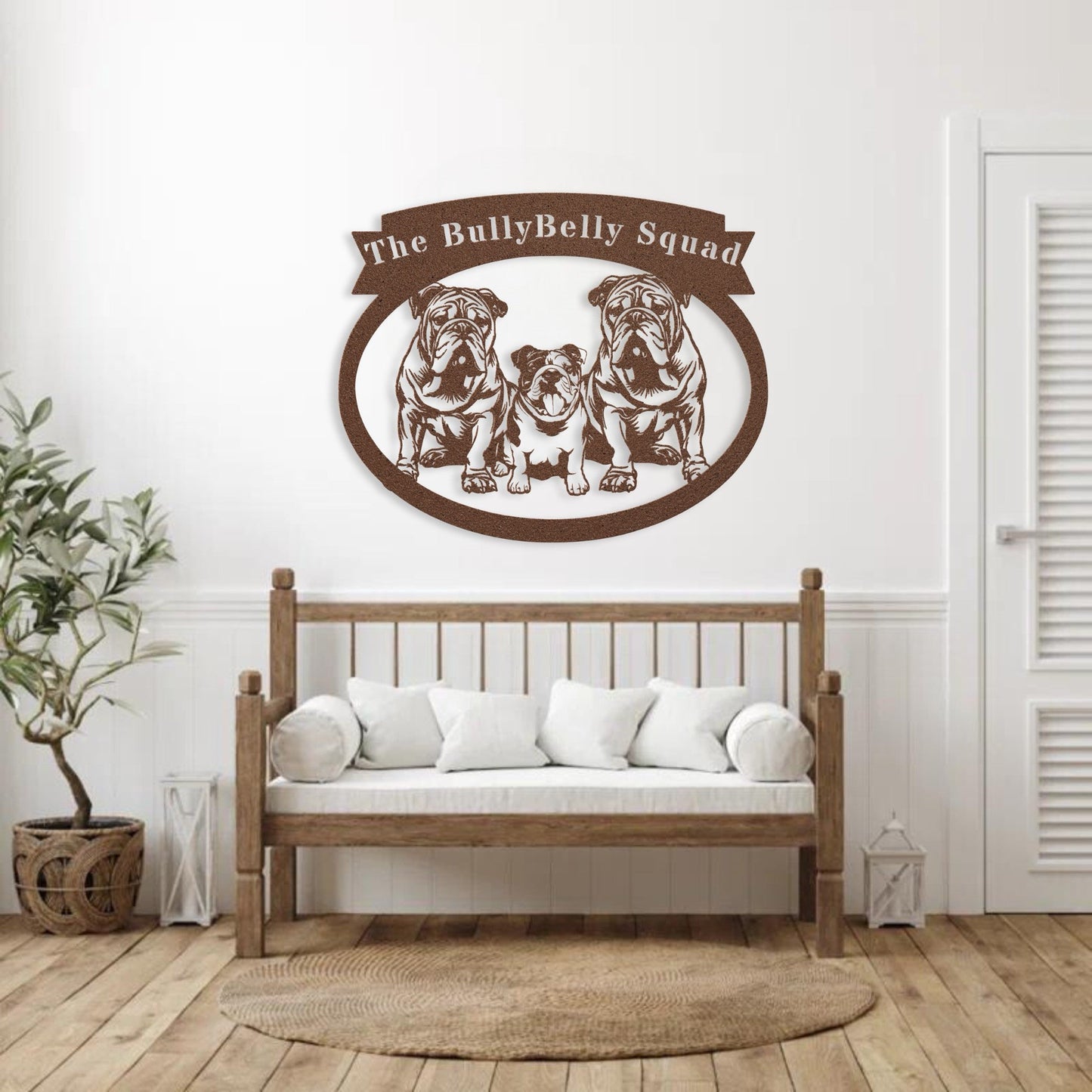 Never Enough Bulldogs Metal Wall Art - BullyBellyMetal Sign