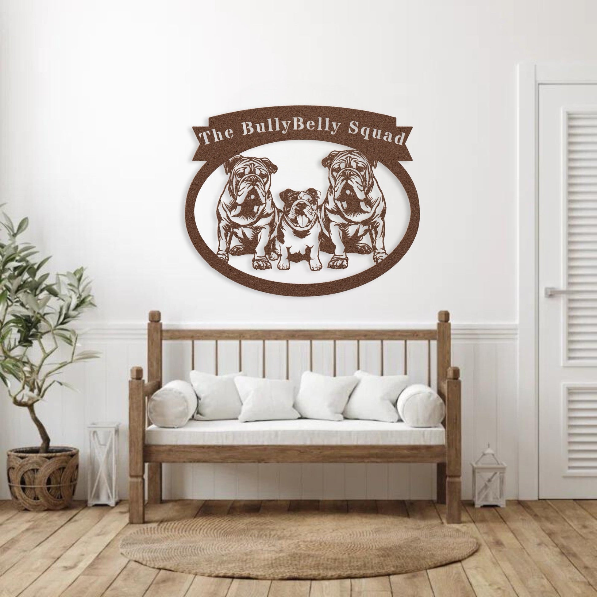 Never Enough Bulldogs Metal Wall Art - BullyBellyMetal Sign