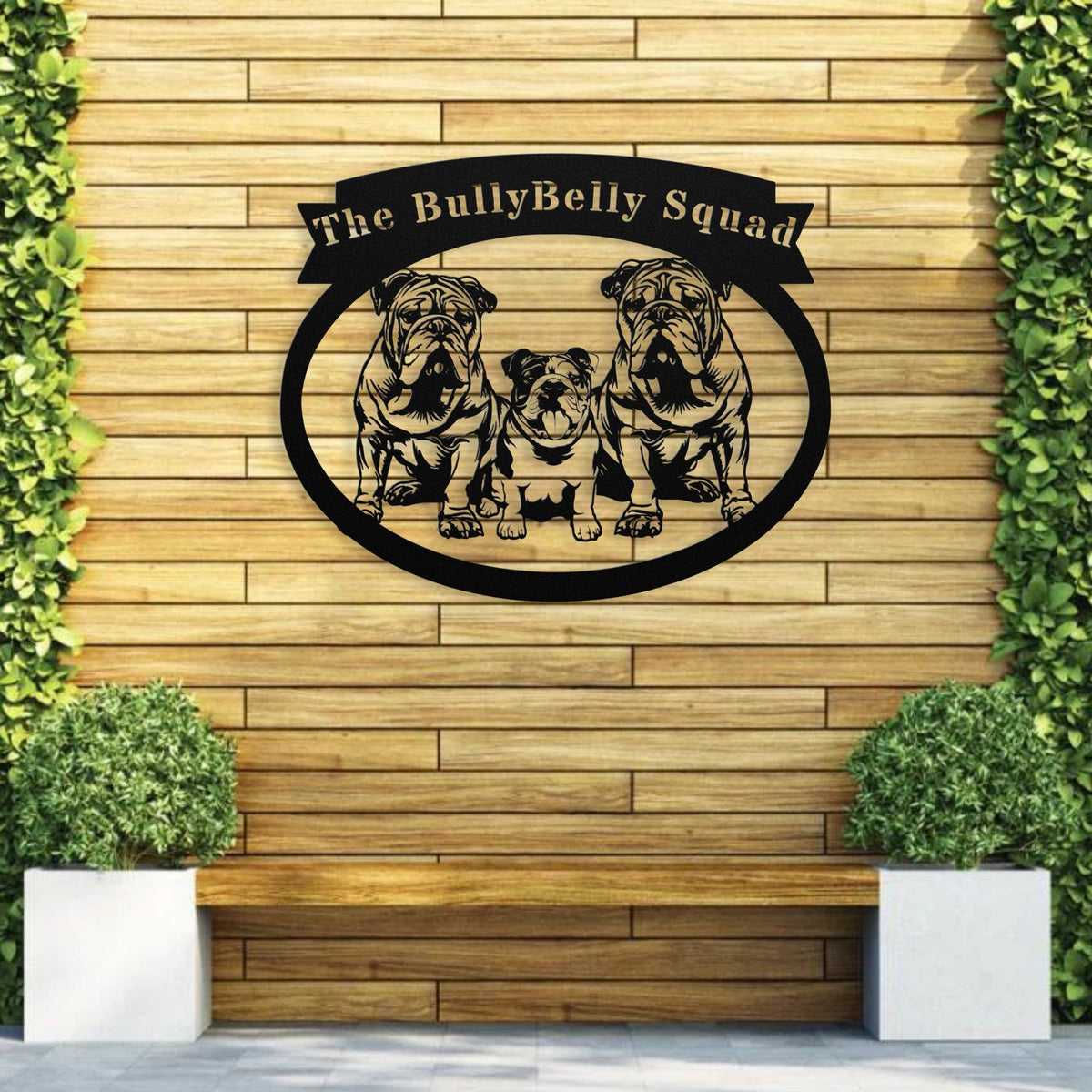 Never Enough Bulldogs Metal Wall Art - BullyBellyMetal Sign