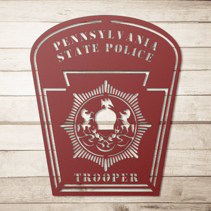 Pennsylvania State Trooper - BullyBellyMetal Sign
