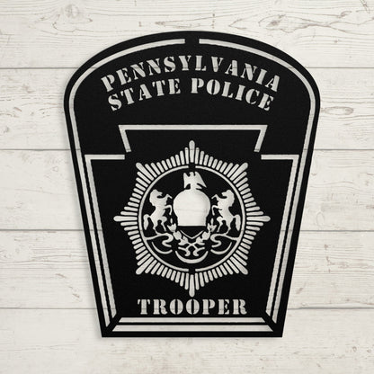 Pennsylvania State Trooper - BullyBellyMetal Sign
