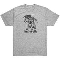 Personalized Patriotic English Bulldog Triblend T-Shirt – Premium Fit, Ultra - Soft Custom Tee - BullyBellyApparel