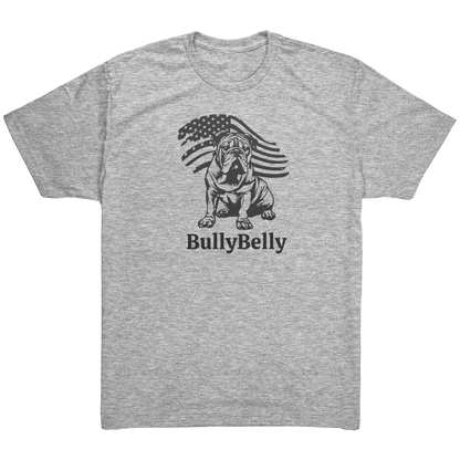 Personalized Patriotic English Bulldog Triblend T-Shirt – Premium Fit, Ultra - Soft Custom Tee - BullyBellyApparel