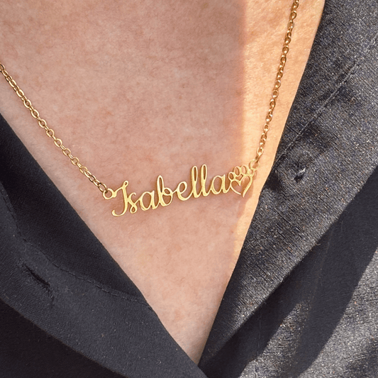Personalized Paw Print Necklace: A Heartfelt Keepsake for Dog Moms - BullyBellyJewelry